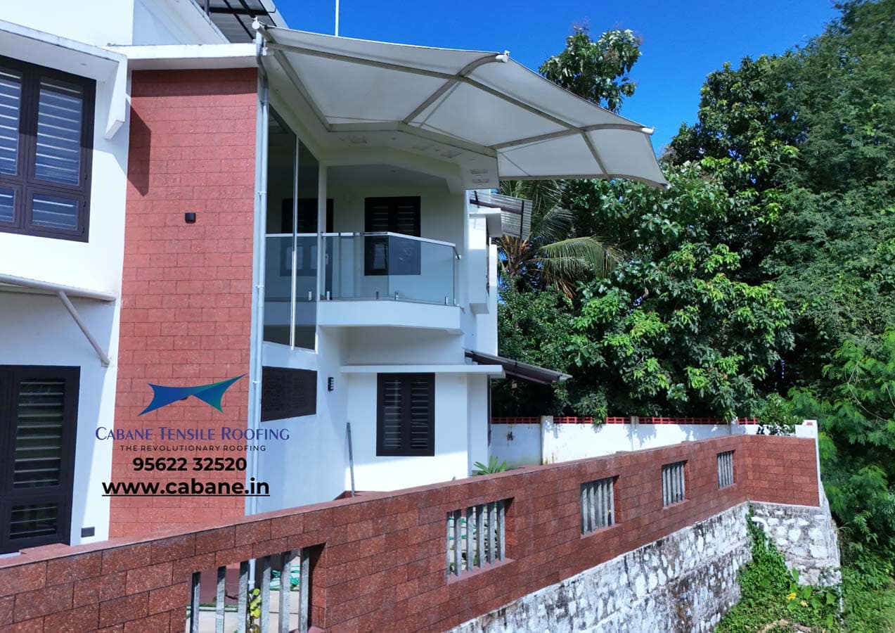 Building Shades tensile project 11 by Cabane Tensile Roofing