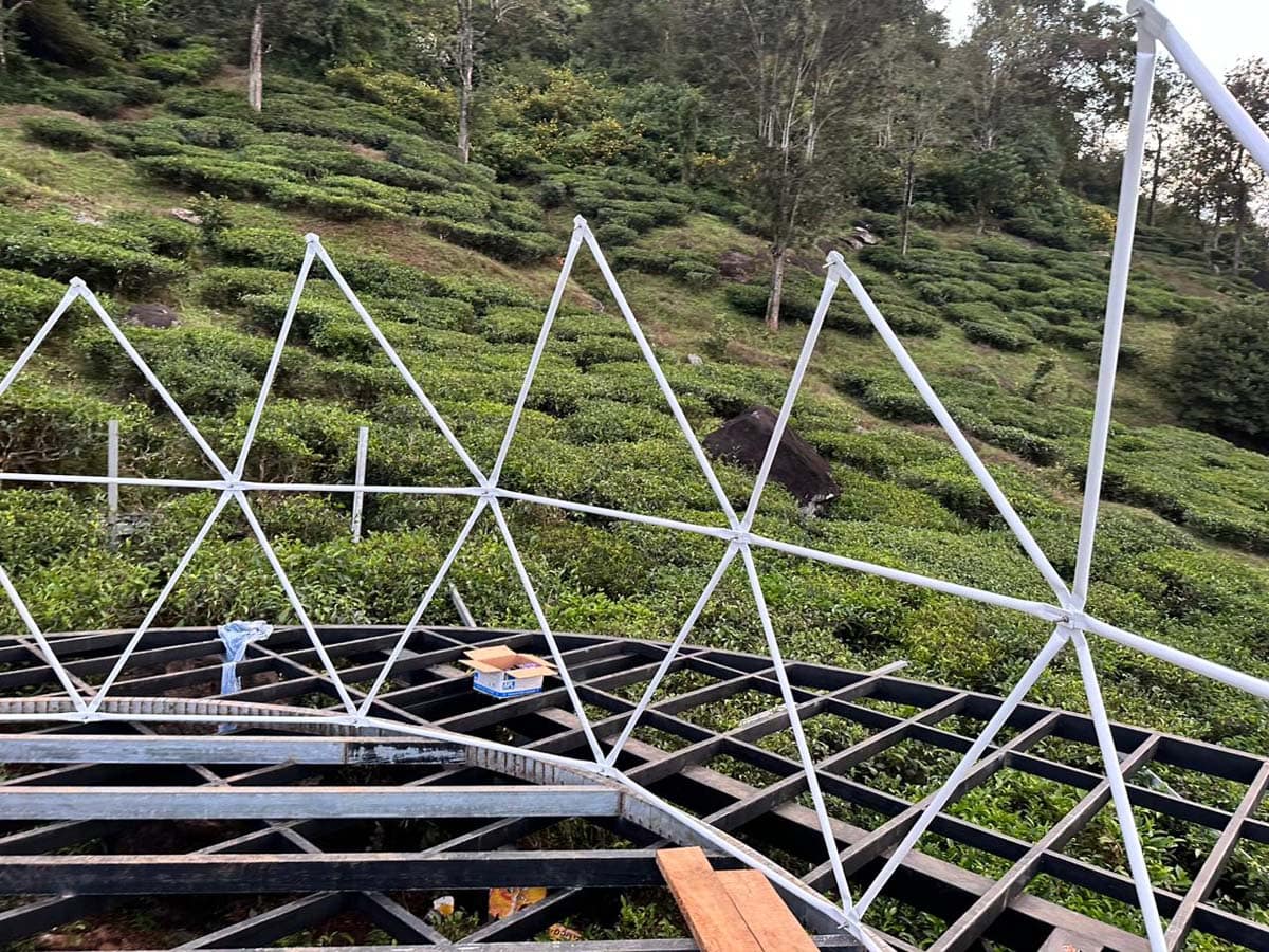 Glamping Tents tensile project 10 by Cabane Tensile Roofing