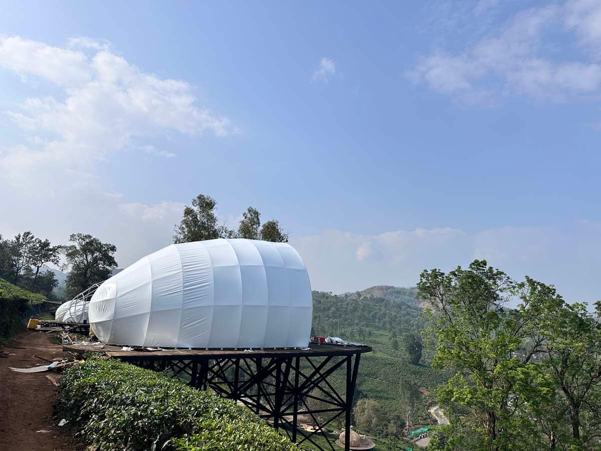 Glamping Tents tensile project 11 by Cabane Tensile Roofing