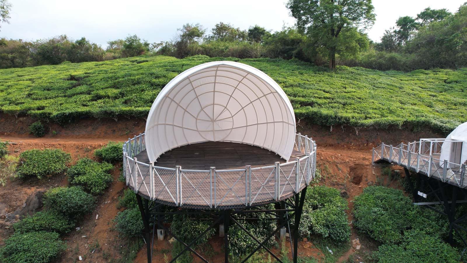 Resort tensile membrane pavilion