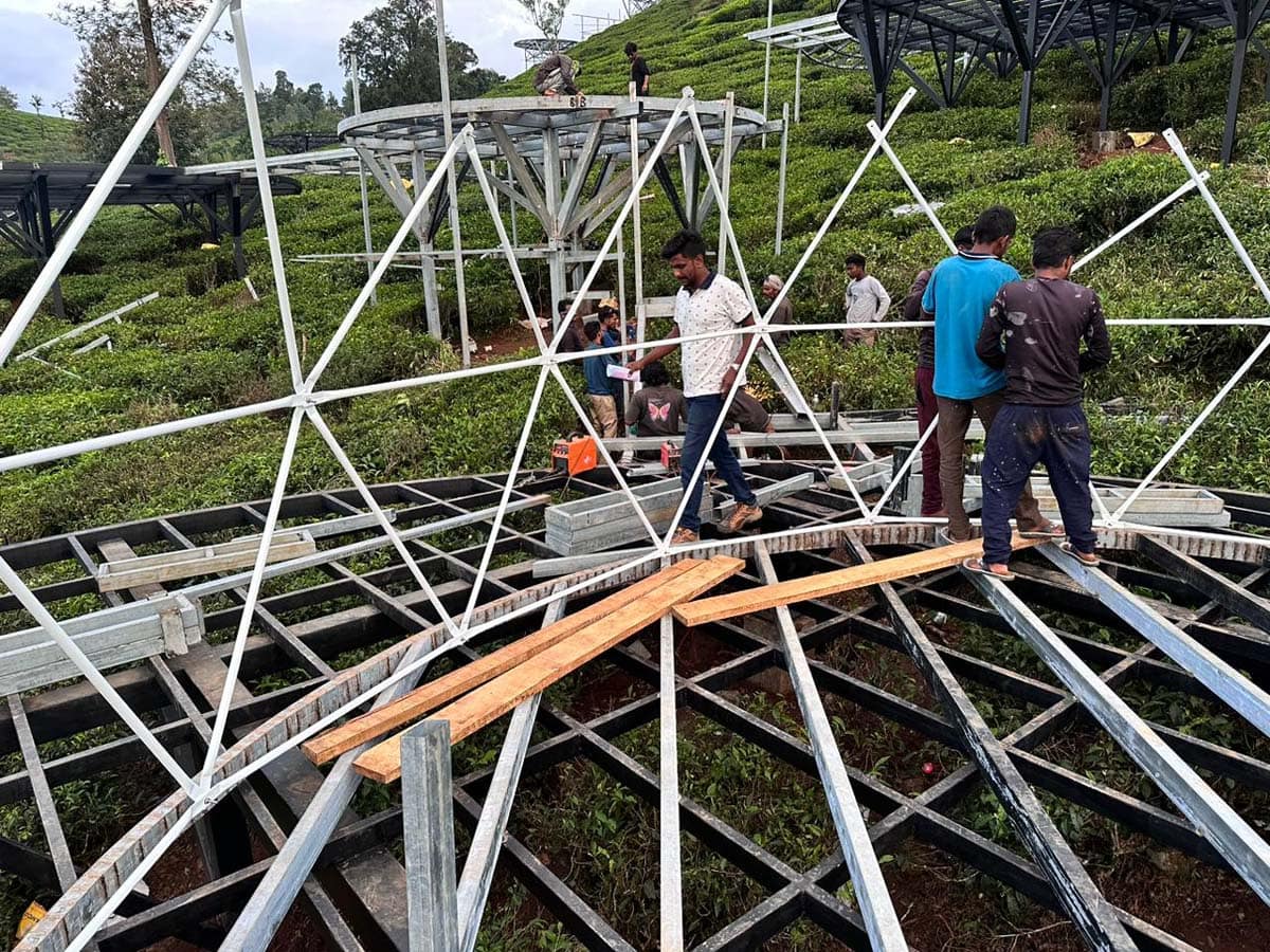 Glamping Tents tensile project 9 by Cabane Tensile Roofing
