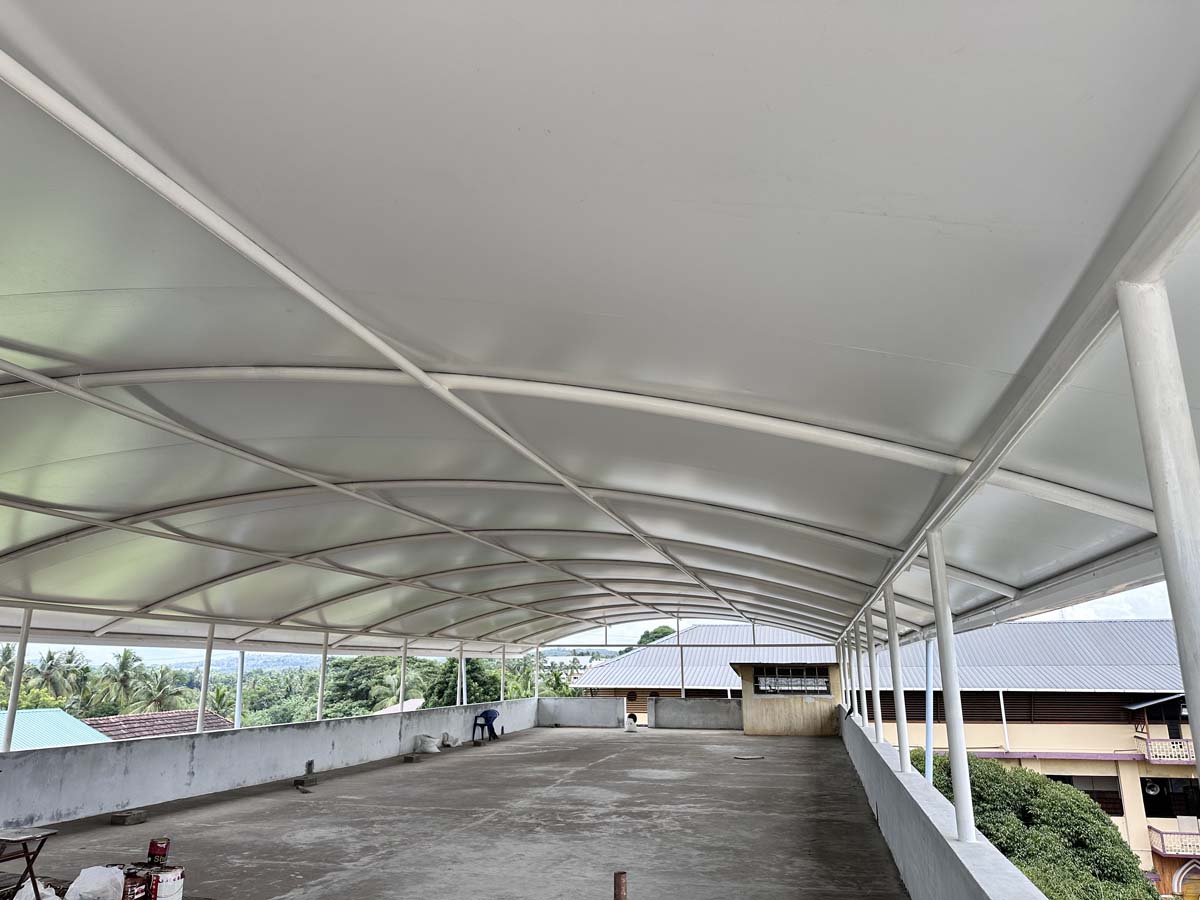 Restaurants & Rooftops tensile project 11 by Cabane Tensile Roofing