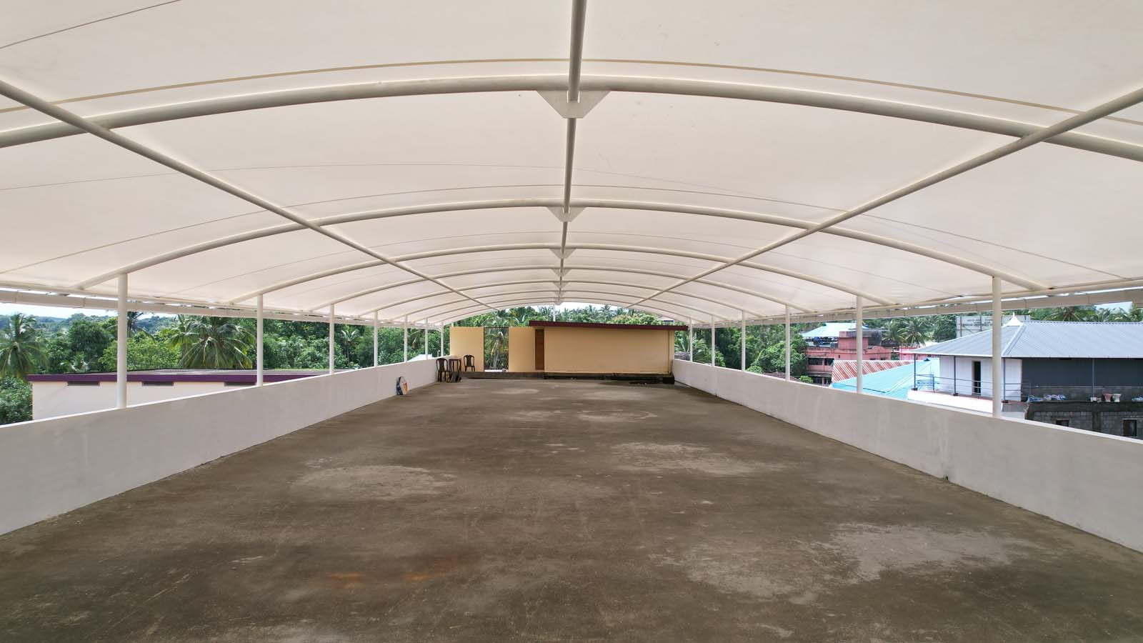 Restaurants & Rooftops tensile project 8 by Cabane Tensile Roofing